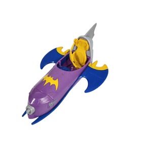 DC Comics Super Hero Girls Batgirl Bat Rocket Vehicle‎ Toy Purple Yellow Blue